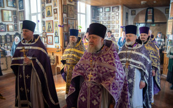 Литургия Преждеосвященных Даров в храме святого Архангела Михаила аг. Лошница