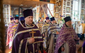 Литургия Преждеосвященных Даров в храме святого Архангела Михаила аг. Лошница
