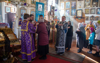 Литургия Преждеосвященных Даров в храме святого Архангела Михаила аг. Лошница