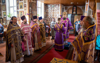 Литургия Преждеосвященных Даров в храме святого Архангела Михаила аг. Лошница