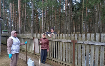 Cубботник на приходе храма святых благоверных князей-страстотерпцев Бориса и Глеба