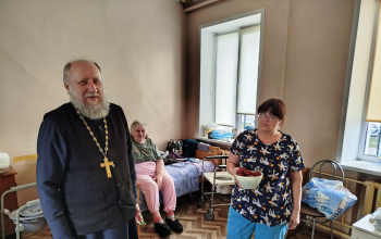 Пасха 2026: Поздравление с праздником Пасхи в больнице сестринского ухода аг.Лошница 