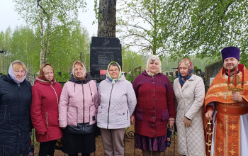 Заупокойная лития по погибшим солдатам в д.Ляховка