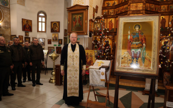 Молебен великомученику Георгию Победоносцу в храме святого благоверного князя Димитрия Донского