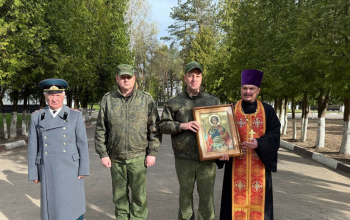 Иерей Сергий Сасыкбаев принял участие в торжественном мероприятии 740-го зенитно-ракетного полка