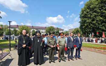 У памятника «Жертвам фашизма» состоялся митинг-реквием
