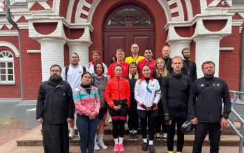 Участники республиканского велопробега посетили Воскресенский кафедральный собор
