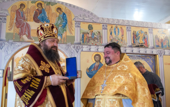 Епископ Амвросий совершил Божественную литургию в Борисо-Глебском храме