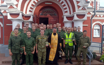 Курсанты военного факультета БГУ посетили кафедральный собор