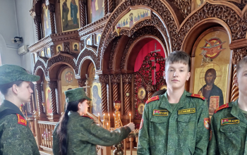 Учащиеся ГУО «Борисовское кадетское училище Минской области» в храме Рождества Христова