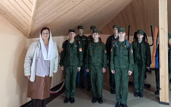 Учащиеся ГУО «Борисовское кадетское училище Минской области» в храме Рождества Христова
