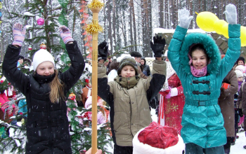 Празднование Рождества Христова в храме Св.Дмитрия Донского