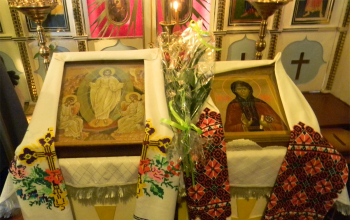 Доставлена частица мощей преподобной Манефы Гомельской