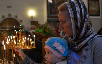 Ковчег с частицами мощей святых в храме Дмитрия Донского