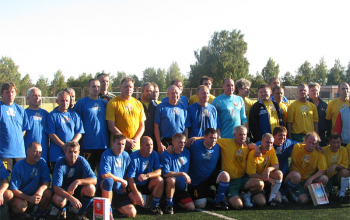 Команды православного клуба на празднике футбола