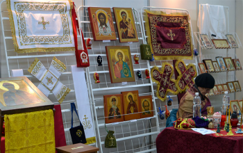 Сотрудники Борисовской библиотеки на «Пакроўскiм кiрмашы»