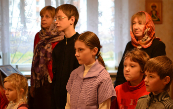 Освящение иконописной студии и мастерской