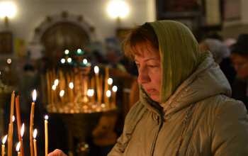 Божественная Литургия в храме Дмитрия Донского