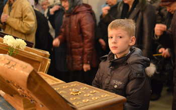 Божественная Литургия в храме Дмитрия Донского