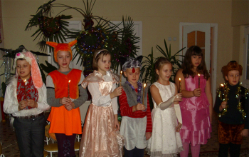 Кружок «Светлячок» с Рождественскими поздравлениями в «Дом малютки»