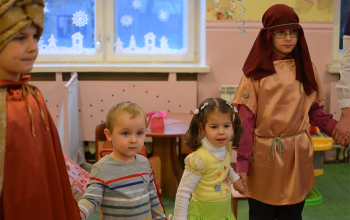 Рождественские поздравления для малышей