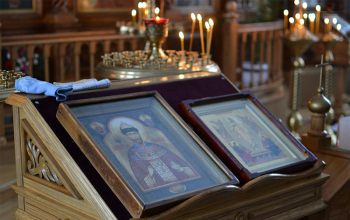 Икона Святого Царя Николая II в храме Рождества Христова