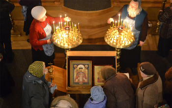 Икона Святого Царя Николая II в храме Рождества Христова