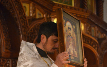 Икона Святого Царя Николая II в храме Рождества Христова