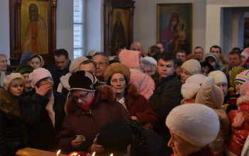 Икона Святого Царя Николая II в храме Рождества Христова