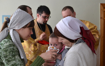 Таинство Причащения в Борисовском Доме ребенка