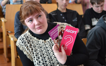 Волонтёры печанского храма в средней школе №17