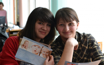 Волонтёры на встрече с приёмными детьми