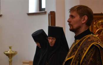 Епископ Борисовский Вениамин в Свято-Ксениевском женском монастыре