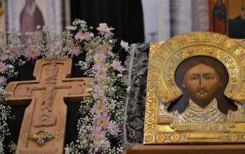 Епископ Борисовский Вениамин в Свято-Ксениевском женском монастыре