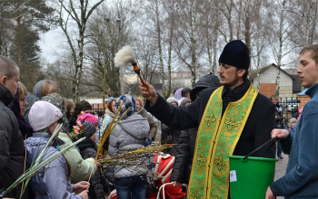 Вербное воскресенье в Борисовском благочинии