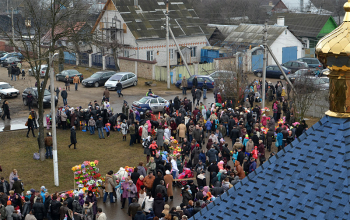 Вербное воскресенье в Борисовском благочинии