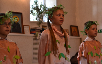 Пасха 2012: Детский концерт в храме Рождества Христова