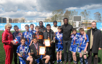 Детская футбольная команда из Борисова победила на турнире в Санкт-Петербурге
