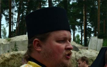 Закладка капсулы в основание храма Георгия Победоносца