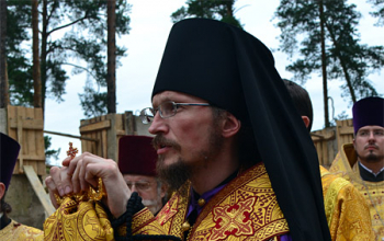 Закладка капсулы в основание храма Георгия Победоносца