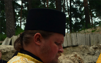 Закладка капсулы в основание храма Георгия Победоносца