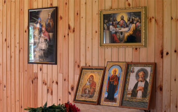 Освящение креста в д. Кимия