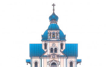 Продолжается строительство храма в Лядищах