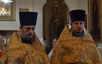 Литургия и хиротония в храме Александра Невского в 18-ую неделю по Пятидесятнице