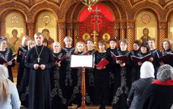 Встреча с матерями и вдовами погибших воинов в храме Рождества Христова