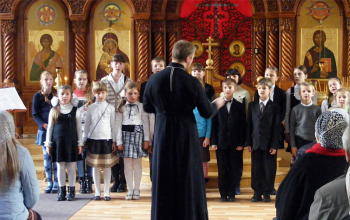 Встреча с матерями и вдовами погибших воинов в храме Рождества Христова