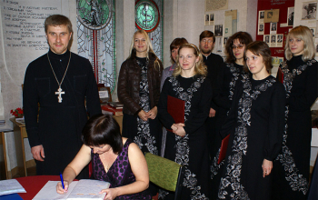 Камерный хор «Преображение» на концерте в медицинский колледже