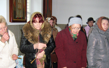 Встреча с матерями и вдовами погибших воинов в храме Рождества Христова