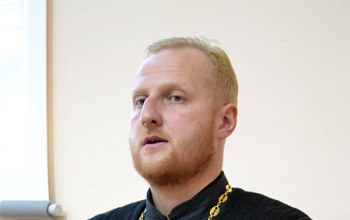 Лекция священника Сергия Башкирова в Институте МЧС