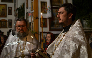 Протоиерей Александр Вербило посетил храм Архистратига Михаила в Лошнице